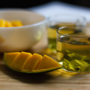 Mango Green Milk Tea